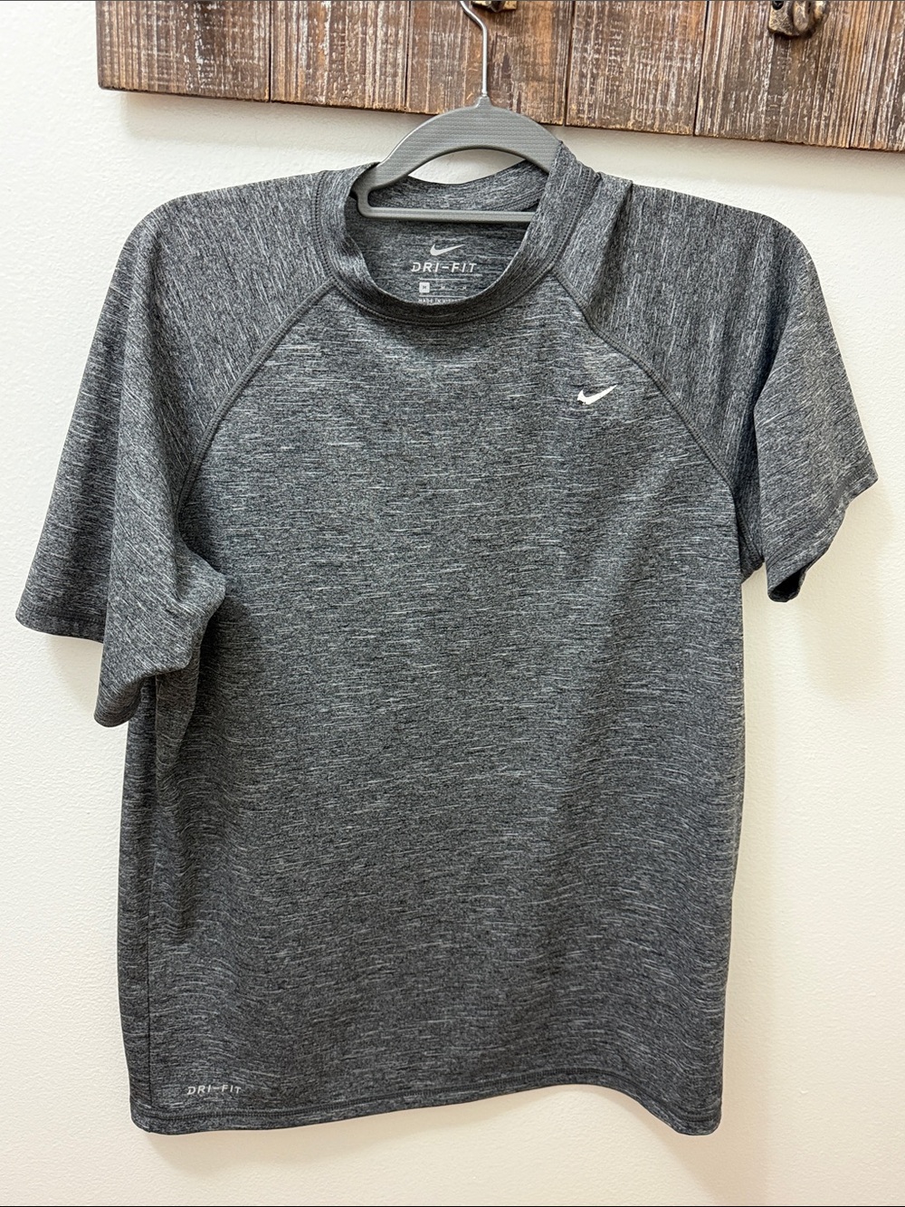 Nike Gray Heather Dri-FIT Short Sleeve Performance Tee